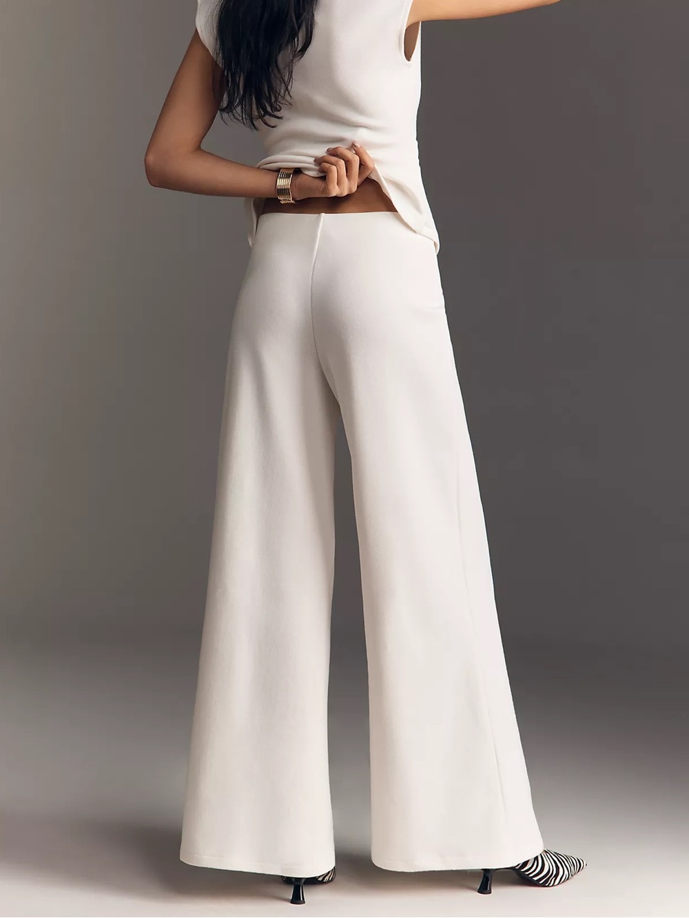 NWT Size XL - Maeve Knit Wide-Leg Pull-On Pants
